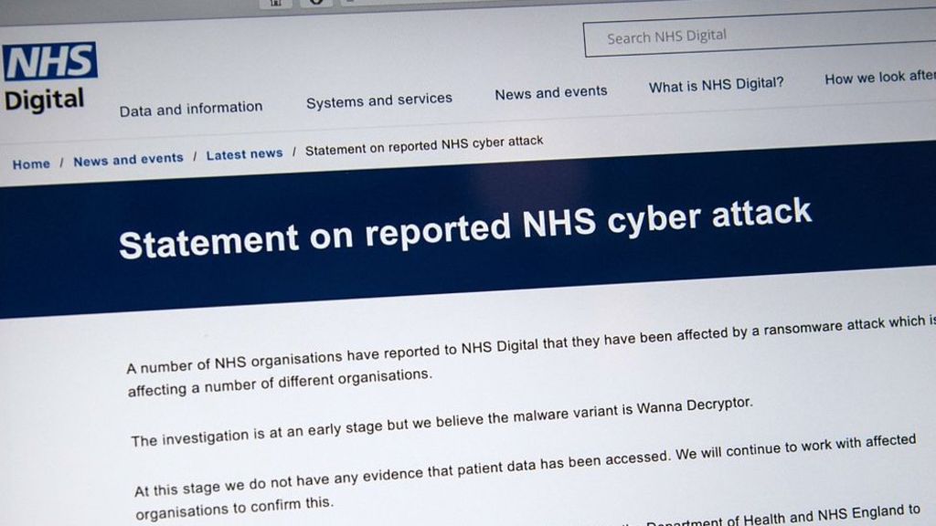 Thumbnail for NHS cyber-attack: GPs and hospitals hit by ransomware
