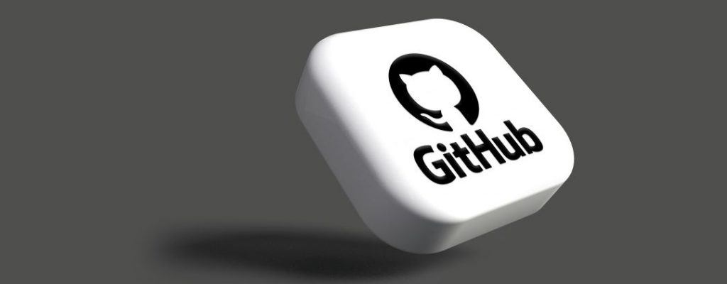 the github logo on a tile, on a grey background