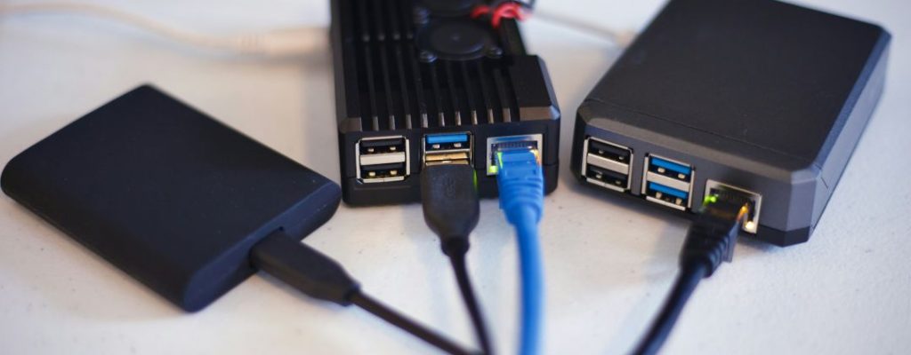 three raspberry pis