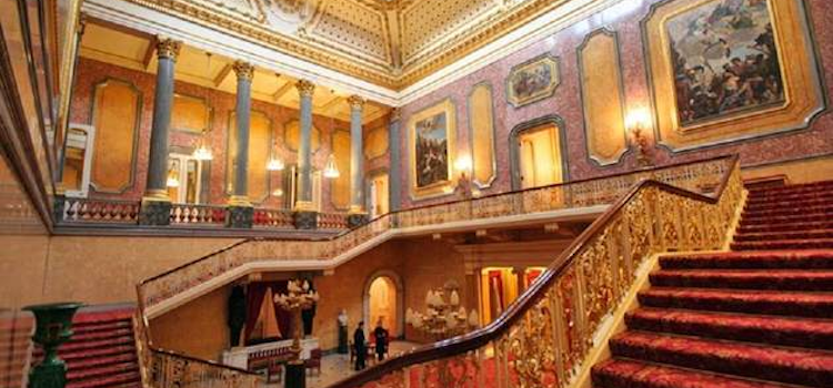 the staircase at Lancaster House