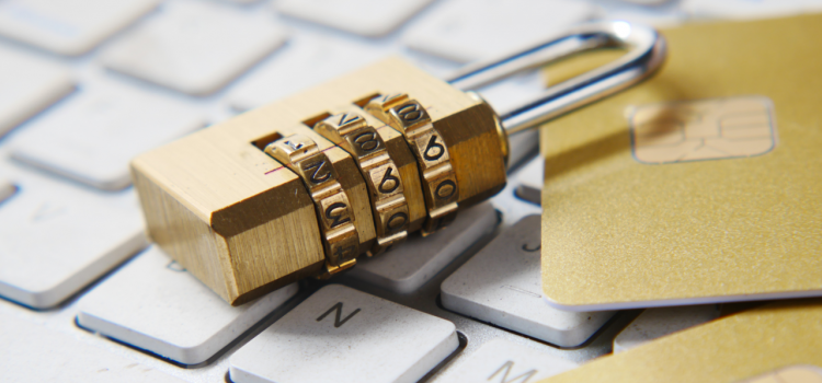 a padlock and keyboard