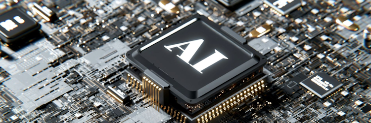 an AI chip on a board